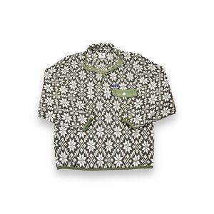 Southern Proper Fleece Lined Pull Over Size Small Aztec Green Patagonia Style